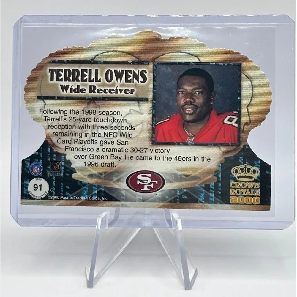 Terrell‎ Owens 2000 Pacific Crown Royale #91 NFL San Francisco 49ers